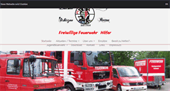 Desktop Screenshot of feuerwehr-hoefer.de